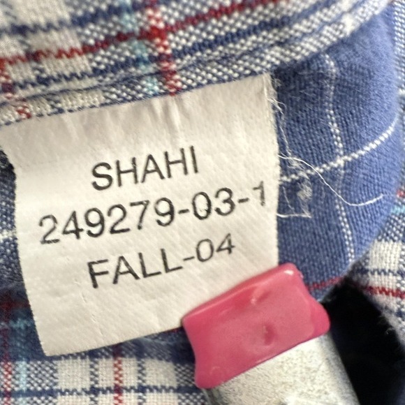 Old Navy Y2K Mens Blue Plaid Vintage Pearl Snap Shirt Size 2XL Flannel Western - Picture 4 of 12